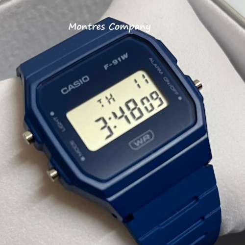 Montres Company 香港註冊公司(33年老店) 卡西歐 CASIO F-91WB F-91WB-2A1 七年電池...