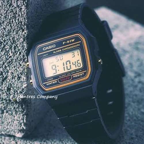 Montres Company 香港註冊公司(33年老店) 卡西歐 CASIO F91 F-91WG-9 七年電池壽命 ...