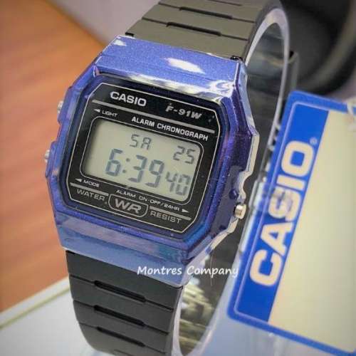 Montres Company 香港註冊公司(33年老店) 卡西歐 CASIO F91WM F-91WM-2A 復古風 七...