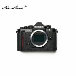 Mr. Stone Genuine Leather Camera Half Case Cover Bag For Nikon Zf - Black with