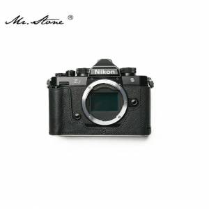 Camera Half Case Cover Bag For Nikon Zf - Black with Black Line