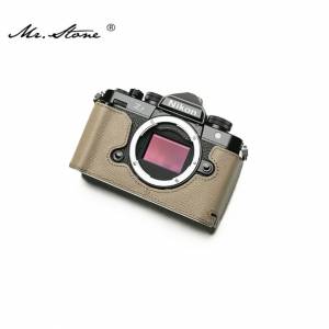 Mr. Stone Genuine Leather Camera Half Case Cover Bag For Nikon Zf - Khaki