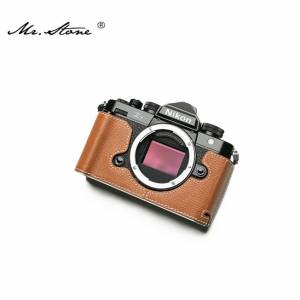Mr. Stone Genuine Leather Camera Half Case Cover Bag For Nikon Zf - Brown
