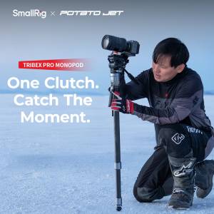 SmallRig x Potato Jet TRIBEX PRO X‑Clutch Carbon Fiber Monopod - 6284