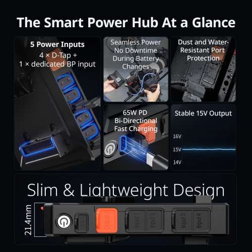 SMALLRIG V-Mount Battery Plate for Continuous Power and Seamless Battery - 5881