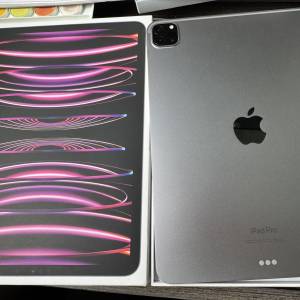 Apple iPad Pro 4 （11吋）128gb M2 晶片WiFi 港行極新，全套齊！