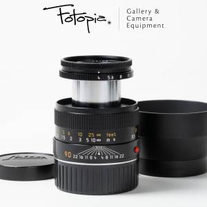 || Leica Macro-Elmar-M 90mm F4 - Black / 11633 with hood (6-bit coded) ||