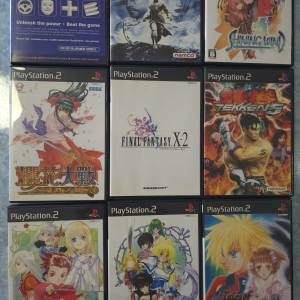 PS2 遊戲合集：數款經典日系RPG及格鬥遊戲