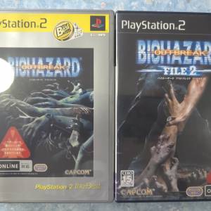 PS2 生化危機 Biohazard outbreak 1 & 2 Resident evil Grace