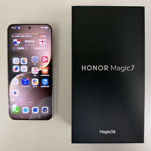 出讓99%新國行版榮耀 Honor Magic 7 12+256GB 朝霞金 已內置Google Play