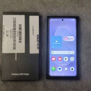 Samsung Galaxy S25 edge  5G雙卡 12+512GB 全套新淨支持香港5G