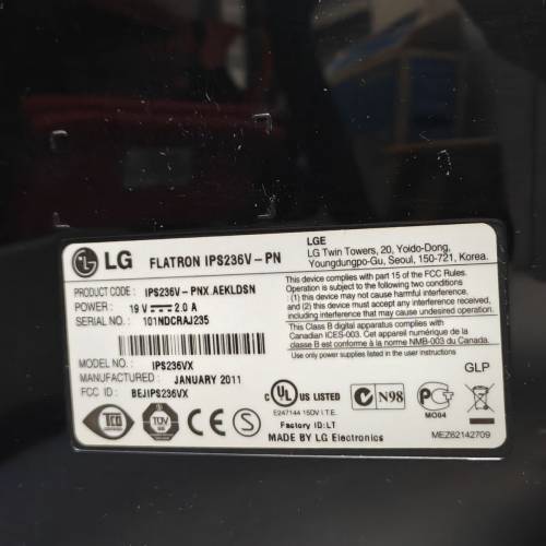 (壞 Mon ) LG IPS236V 23吋 IPS 顯示器 Monitor Parts