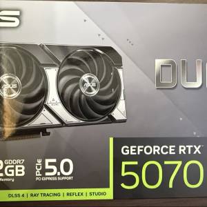 ASUS Dual GeForce RTX 5070 12GB OC 全新未開封