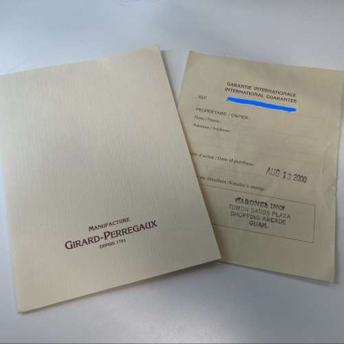 Girard-Perregaux 芝柏 Ref. 8030 &lsquo;President&rsquo; Ferrari 法拉利 T-dial with Guar...