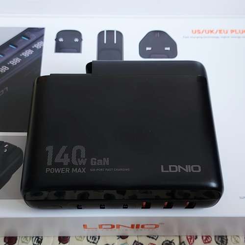 全新LDNIO 140W GaN氮化鎵 USB快充充電器 送100W線