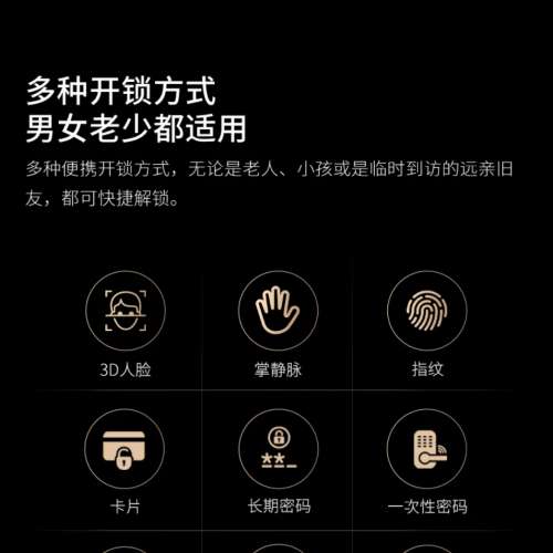 一站式代購連安裝智能門鎖🔒鎖先森S1人臉識別掌靜脈識別智能鎖可視對講已接入米家APP