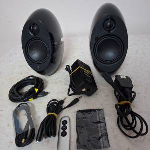 Edifier漫步者 e25HD蓝牙音箱一对，黑色