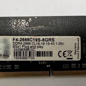 G.skill 8gb ddr4 sodimm 2666