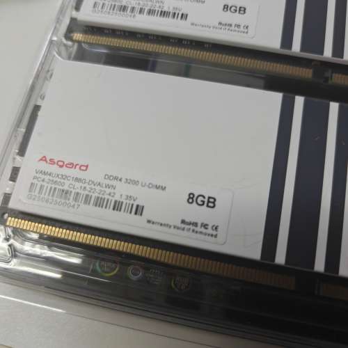 Asgard 16GB (8GBx2) DDR4 3200 白色 RGB