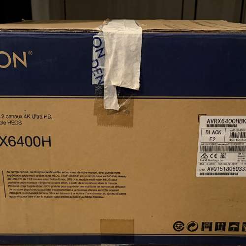 放售AV擴音機天龍AVR-X6400H mission zx12