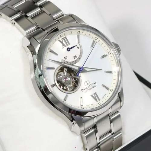 NEW 全新 ORIENT STAR RE-AT0003S00B Semi Skeleton Contemporary Open Heart Watch...
