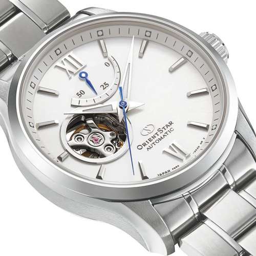 NEW 全新 ORIENT STAR RE-AT0003S00B Semi Skeleton Contemporary Open Heart Watch...