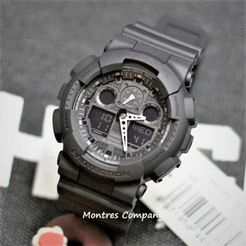 Montres Company 香港註冊公司(33年老店) 卡西歐 CASIO G-Shock 防磁 黑色 超大錶...