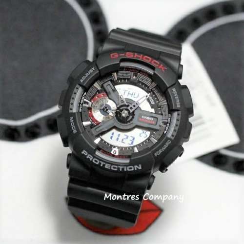 Montres Company 香港註冊公司(33年老店) 卡西歐 CASIO G-Shock 紅黑色 GA-110-1A ...