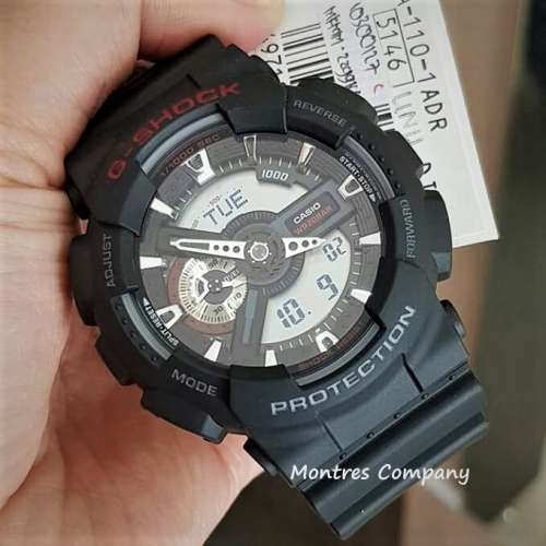 Montres Company 香港註冊公司(33年老店) 卡西歐 CASIO G-Shock 紅黑色 GA-110-1A ...