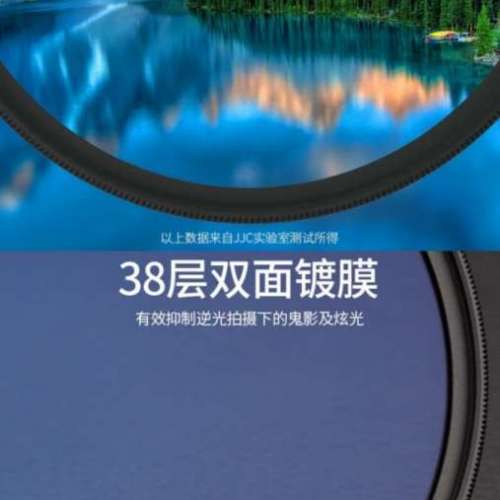 JJC S+ 超薄38層雙面鍍膜 43MM UV FILTER