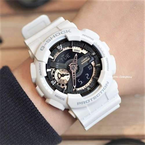 Montres Company 香港註冊公司(33年老店) 卡西歐 CASIO G-Shock 防磁 白色玫瑰金 G...