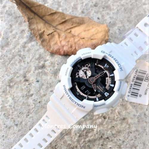 Montres Company 香港註冊公司(33年老店) 卡西歐 CASIO G-Shock 防磁 白色玫瑰金 G...