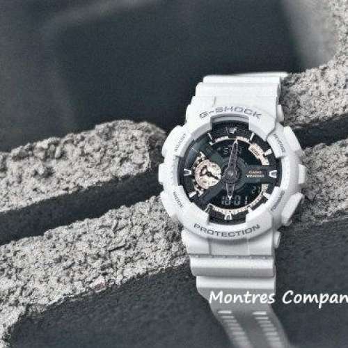 Montres Company 香港註冊公司(33年老店) 卡西歐 CASIO G-Shock 防磁 白色玫瑰金 G...