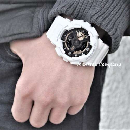 Montres Company 香港註冊公司(33年老店) 卡西歐 CASIO G-Shock 防磁 白色玫瑰金 G...