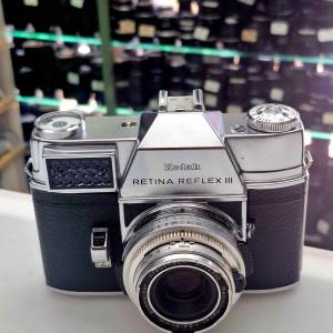 KODAK RETINA REFLEX III + XENAR 50MM F2.8 全正常 DKL MOUNT