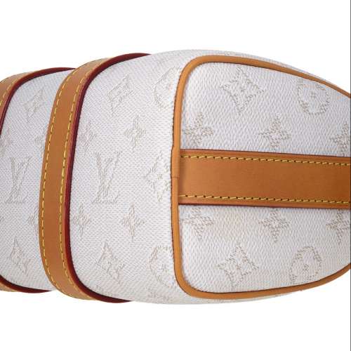 Louis Vuitton Monogram Embossed Vachetta Heritage Keepall Bandouliere 25