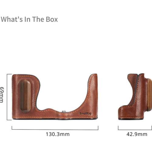 SmallRig Leather Half-Case for Panasonic Lumix S9 Mirrorless Camera - 4703