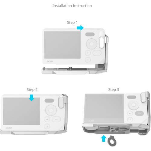 SmallRig L-Shaped Mount Plate with Handle for Sigma BF (Silver) - 5390