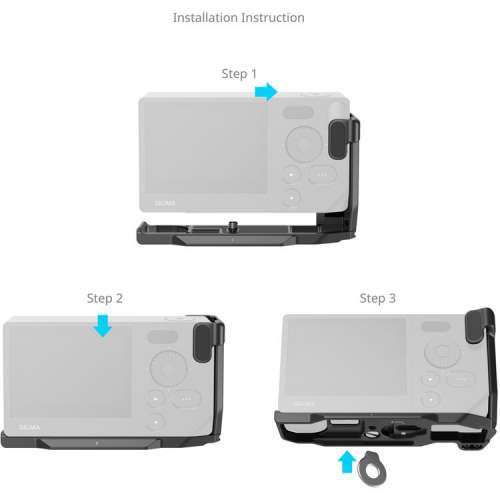 SmallRig L-Shaped Mount Plate with Handle for Sigma BF (Black) - 5389