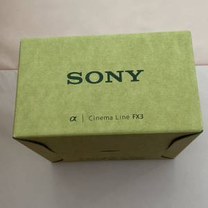 Sony FX3 Camera 全新未開盒