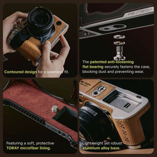 PGYTECH Leather Camera Case for FUJIFILM X-T5