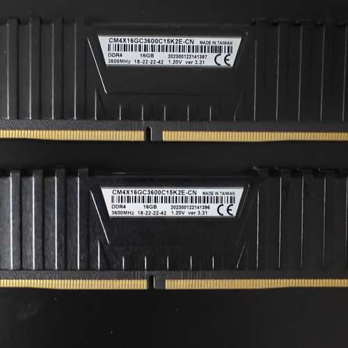DDR4 3600hz 16gb x4