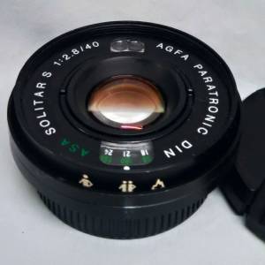 SOLITAR S 40mm F2.8 (拆自 Agfa  OPTIMA 1035 SENSOR 機身)已改M42牙(配合對焦筒用)