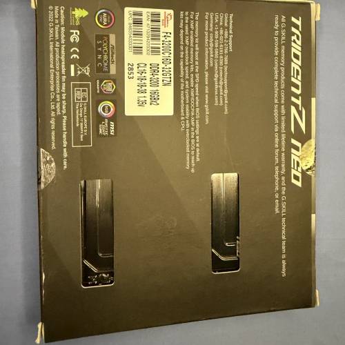 全新 G.skill tridentZ neo ddr4 ram 16gb x 2