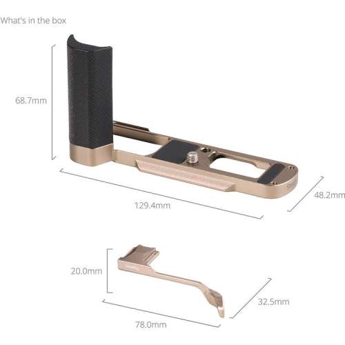 SmallRig L-Shaped Mount Plate with Silicone Handle for Panasonic LUMIX L10