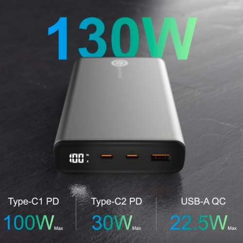 INFINITY 130W Powerbank High Speed Qualcomm Quick Charge 4+, PD 3.0 LAPTOP/mob.