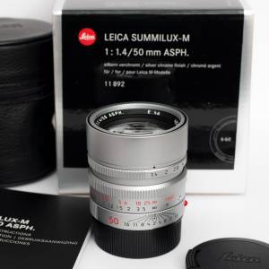 Leica Summilux-M 50mm F/1.4 E46 ASPH Silver Lens Germany 11892