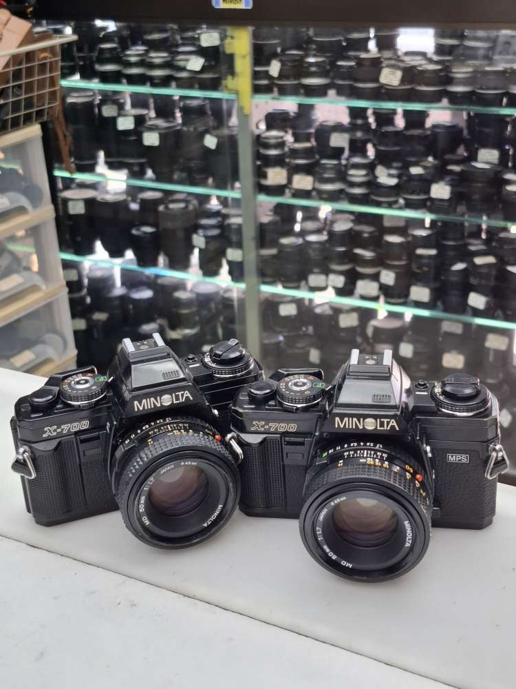 MINOLTA X-700 + MD 50MM F1.7 全正常有測光- 二手或全新菲林相機