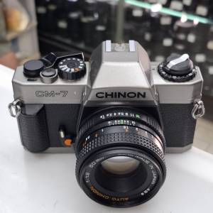 CHINON CM-7 + CHINON 50MM F1.9 PK MOUNT 全正常 有測光