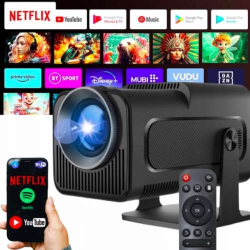 Magcubic HY320 Dual Band 4K,FULL HD 1080P (Auto Keystone)Projector Wi-Fi 2.4/5G
